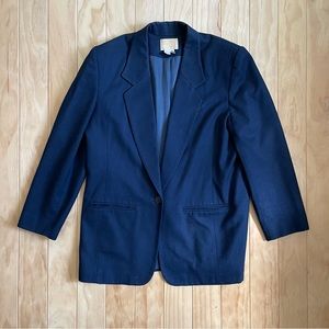 Vintage Pendleton 100% Wool Women’s blazer navy blur size 12